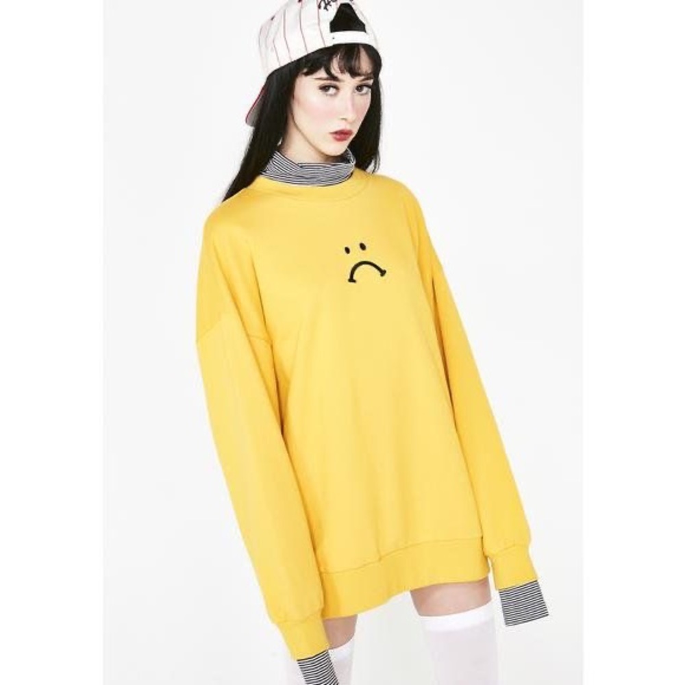 EUC Lazy Oaf Unhappy Layer Sweatshirt